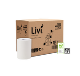 Livi Essentials Hand Towel Roll 1 Ply 80m x 16 1200