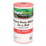RapidClean Heavy Duty Wipes Roll - Various Colours