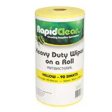 RapidClean Heavy Duty Wipes Roll - Various Colours
