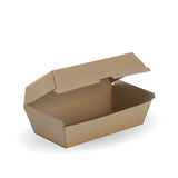 Biopak Regular snack box - 175 x 90 x 84mm - kraft (Carton 200)