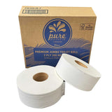 Pure Washroom Premium 85mm x 300m 2ply Jumbo Toilet Roll 8 Rolls