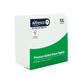 Alfresco FSC White Quilted Dinner Napkin GT Fold 400 x 400mm (carton 10x100Pk)
