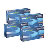 RapidSafety Nitrile Blue Examination Gloves - Various Sizes