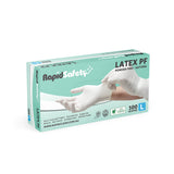 RapidSafety Latex Powder Free Examination Gloves - Various Sizes