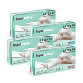 RapidSafety Latex Powder Free Examination Gloves - Various Sizes