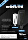 Whisper Tower Fresh Dispenser Black or White 8pk