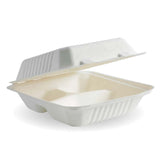 Biopak White Plant Fibre Clamshell