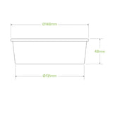 Biopak White BioBowls - Various Sizes