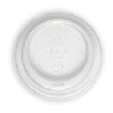 Biopak 80mm Small Clear PLA BioCup Lid (Carton 1000)