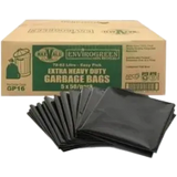 Extra H/Duty Liner 80L Garbage Bag 90x75cm Black Bin Bags