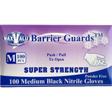 Super Strength Black Nitrile Gloves - Various Sizes