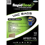 RapidClean Vacuum Bag - Nilfisk, Origin, Pacvac, Polivac, Pullman Backpack - 10 pack