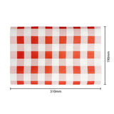 Fiesta Compostable Red Gingham Greaseproof Sheets - 380x310mm (200Pack)