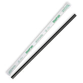 Biopak 6mm Individual Wrapped Regular Black BioStraw (Carton 2500)