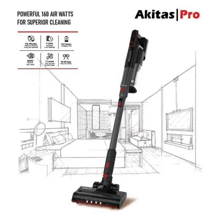 Akitas Pro V15 Animal Vibrating Stick Vacuum