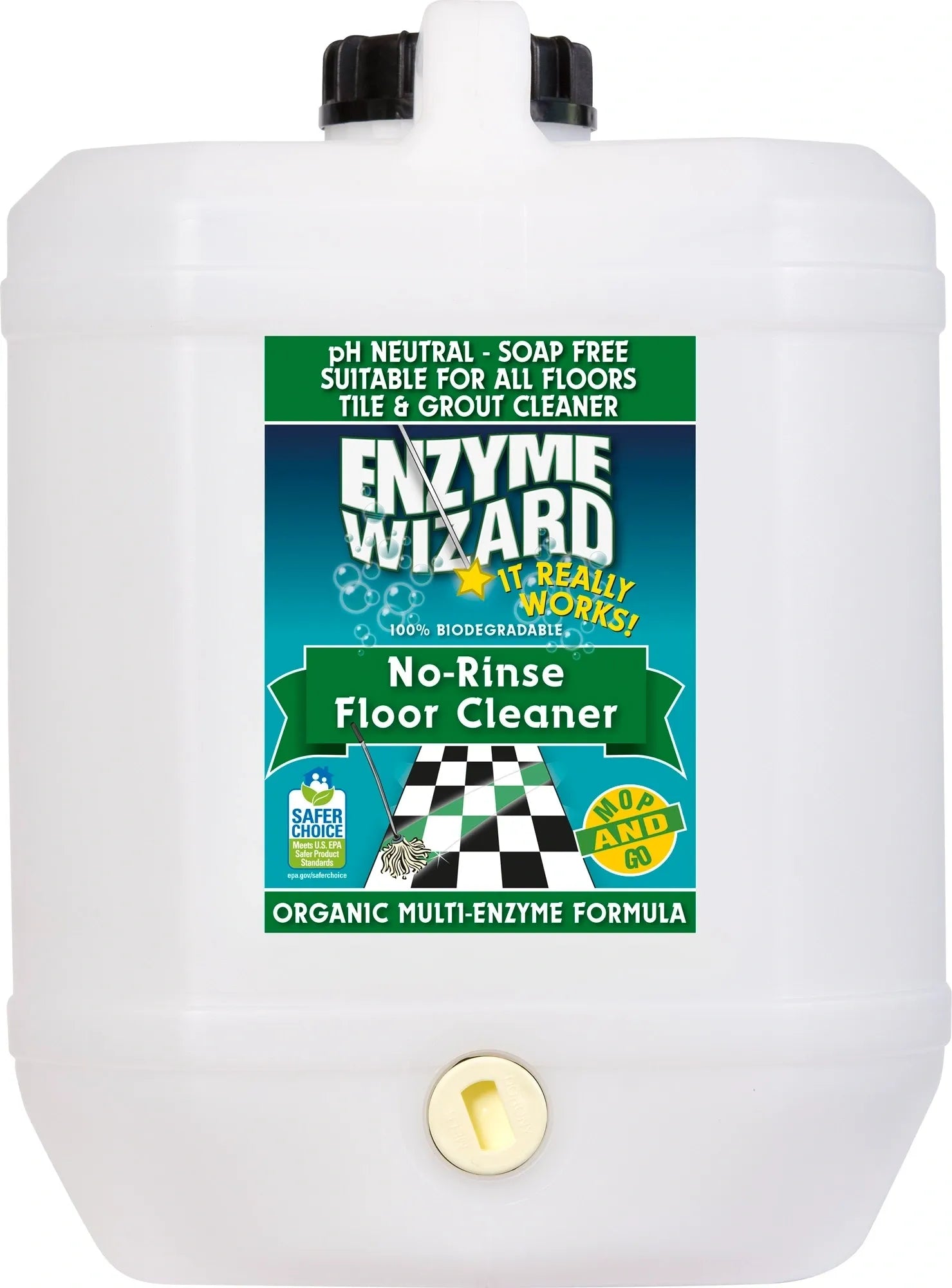 Enzyme Wizard No-Rinse Floor Cleaner Various Sizes