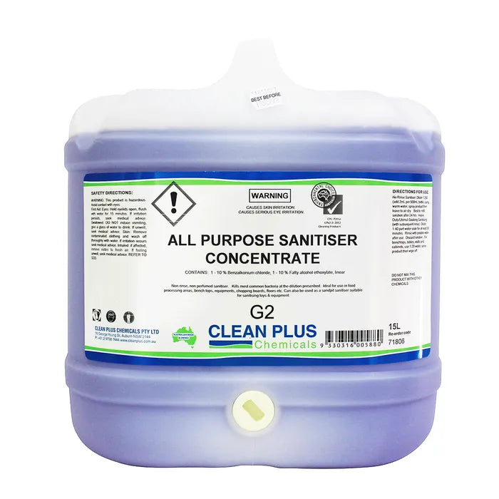 Clean Plus Advanced All Purpose Sanitiser (various sizes)