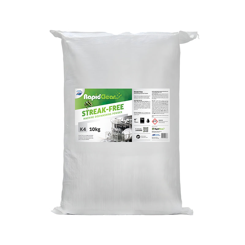 RapidClean Streak-Free - Dishwasher Powder BAG 10KG