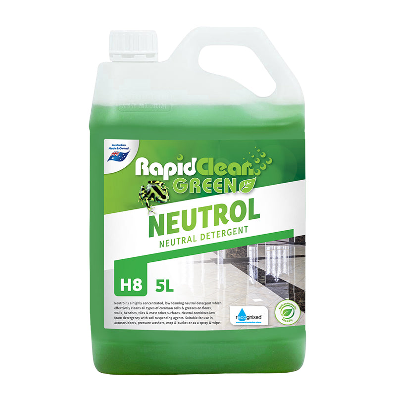 RapidClean Neutrol Low Foaming Neutral Detergent (various sizes)