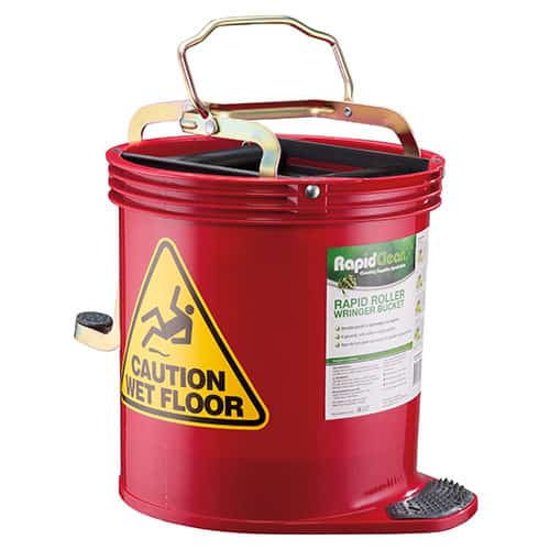 RapidClean Roll Wringer Bucket 15L (various colours)