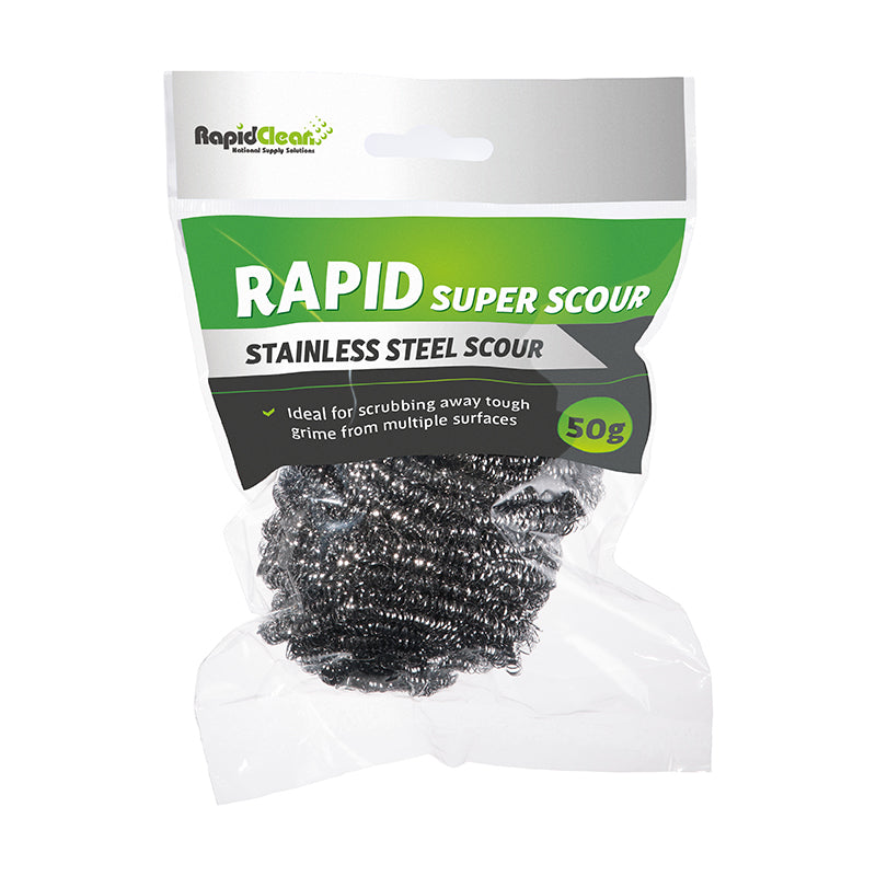 RapidClean Contract Stainless Steel Scourer 50g