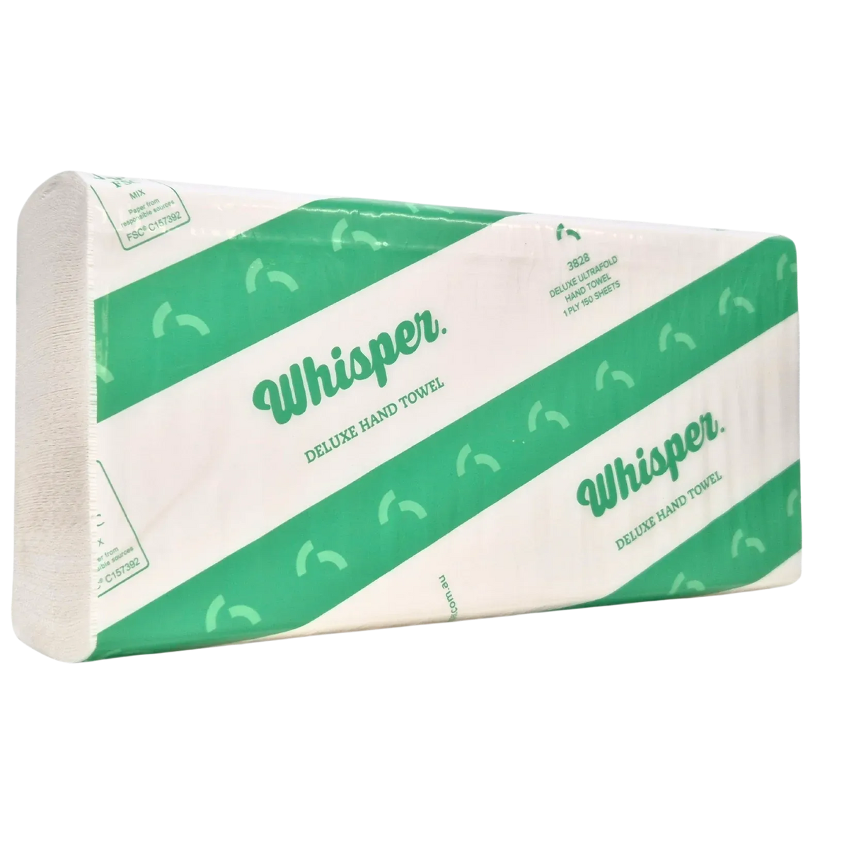 Deluxe Ultra Fold Towel 23x24cm 2400 sheet Whisper