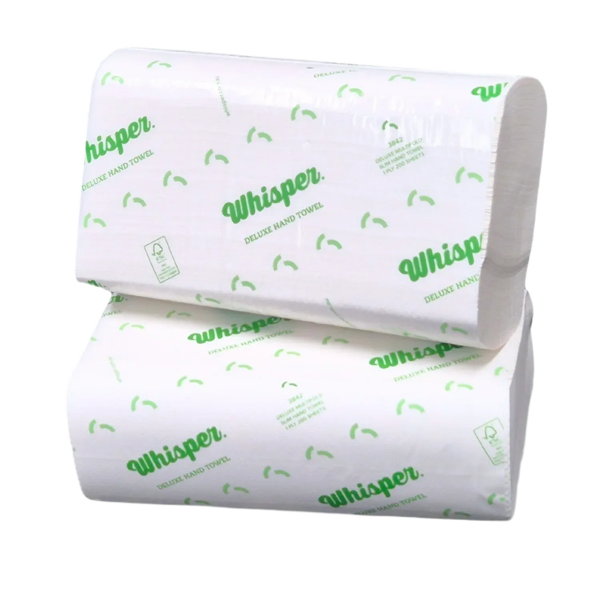 Whisper Deluxe 3842 Multifold Slim Towel 22 x 23cm 4000 sheet