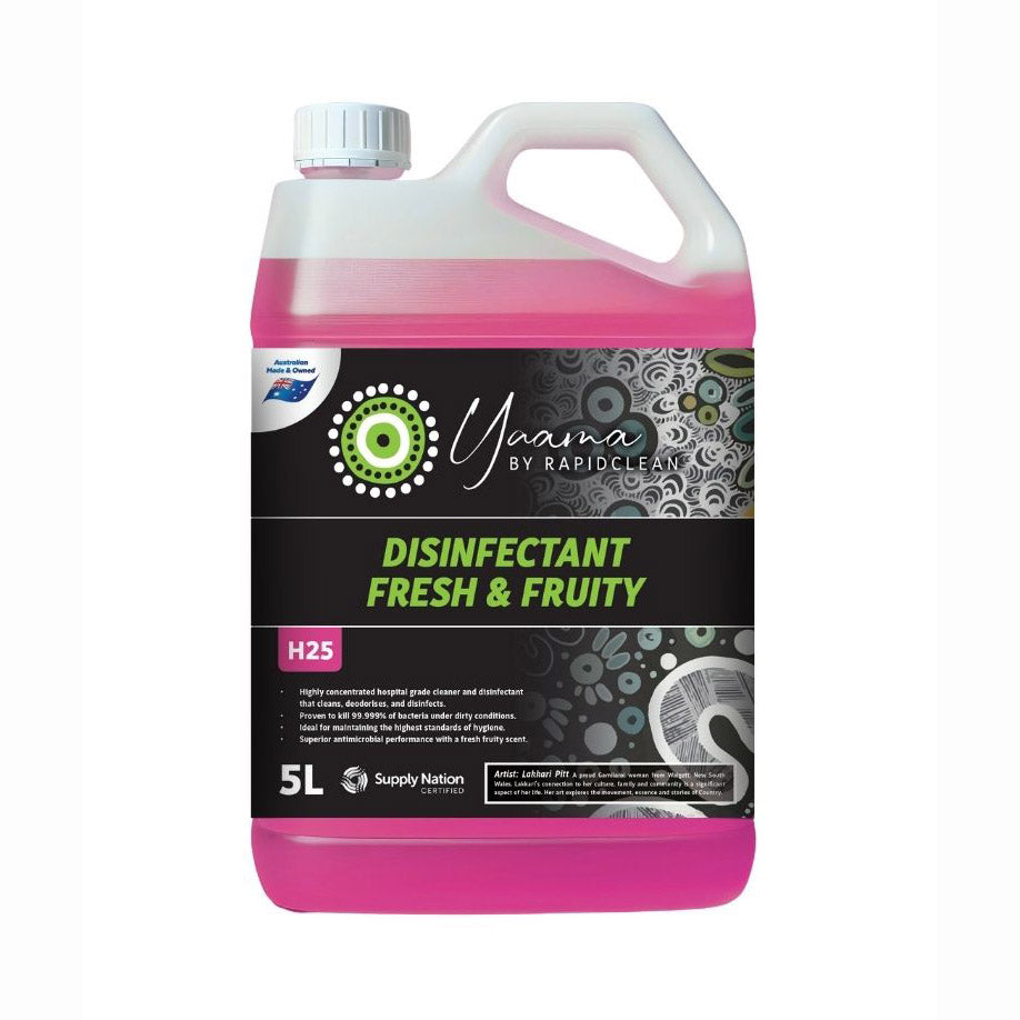 RapidClean Yaama Hospital-Grade Disinfectant Fresh & Fruity 5L