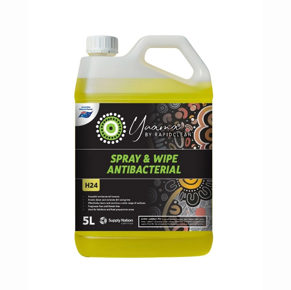RapidClean Yaama Spray & Wipe Antibacterial 5L