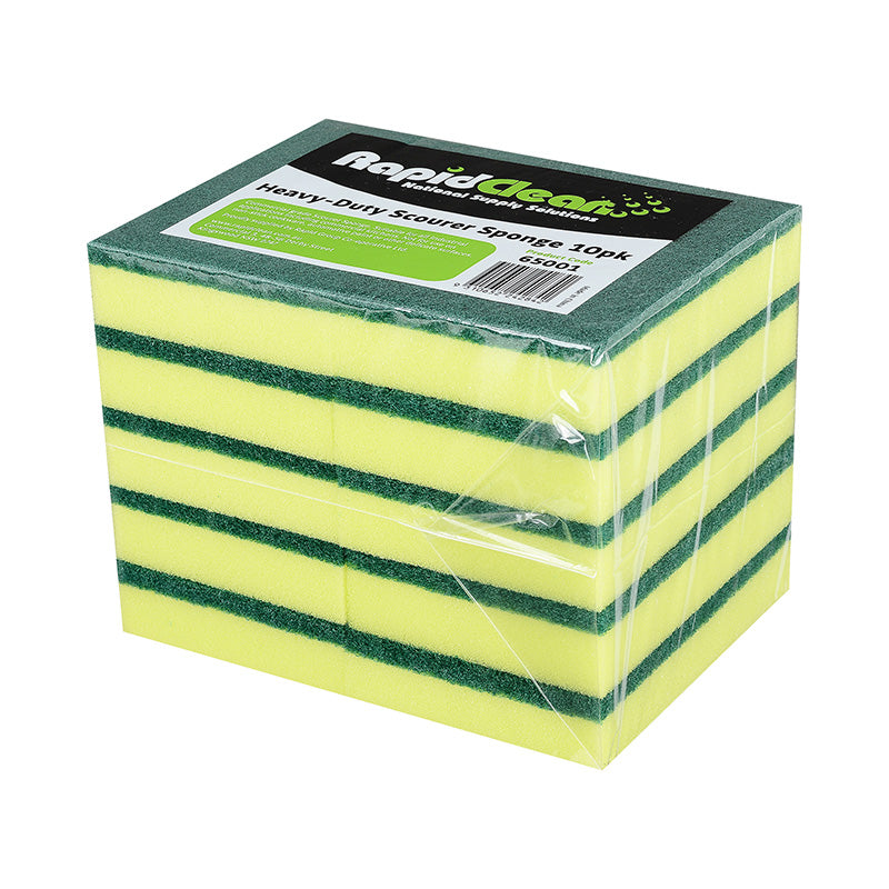 RapidClean Heavy Duty Scourer Sponge (150 x 100mm) 10pack