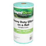 RapidClean Heavy Duty Wipes Roll - Various Colours