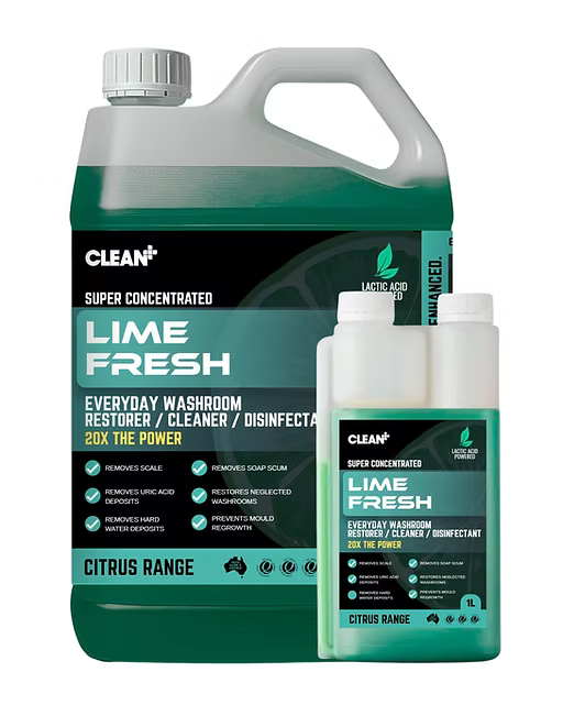 Clean Plus Lime Fresh Everyday Washroom Restorer / Cleaner / Disinfectant (various sizes)