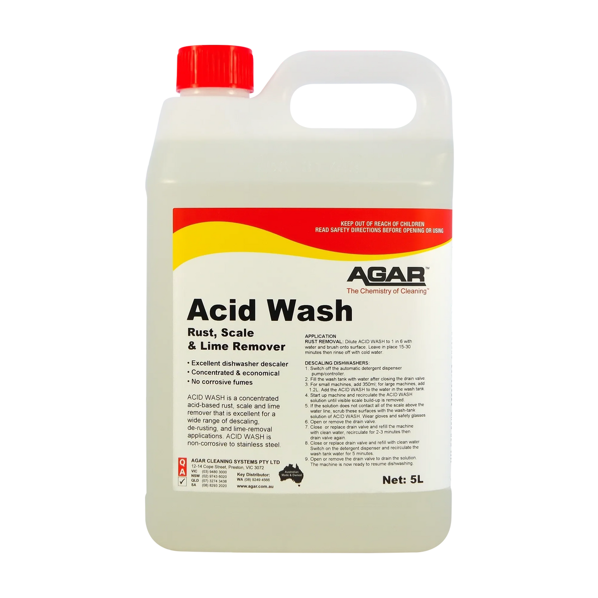 Agar Acid Wash Rust, Scale and Lime Remover
