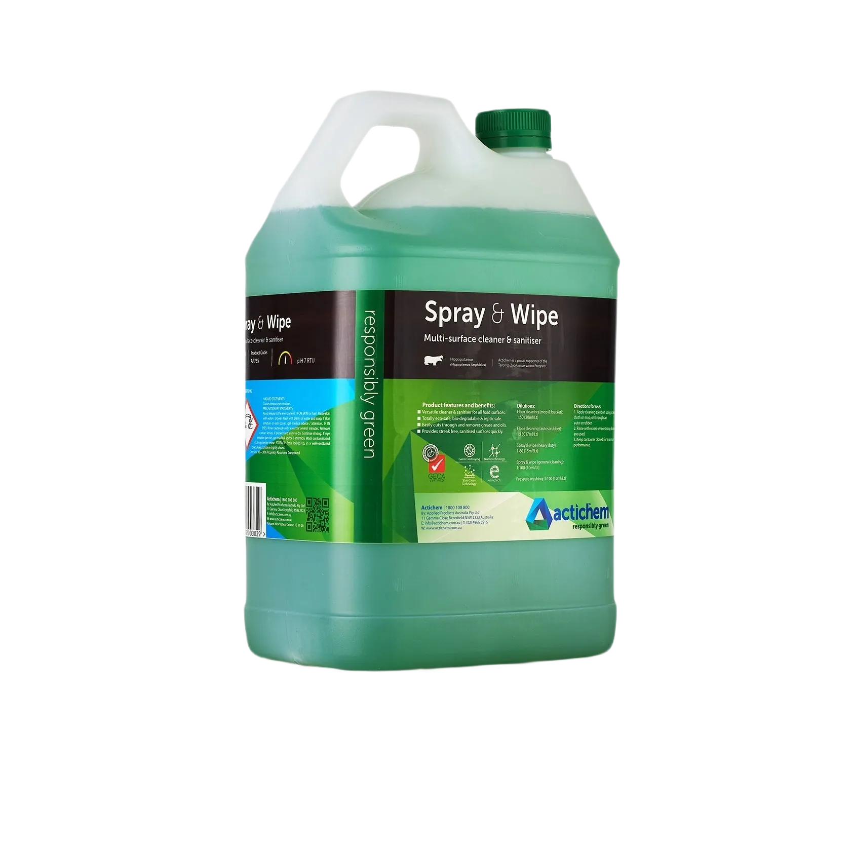Actichem Spray n Wipe Various Sizes