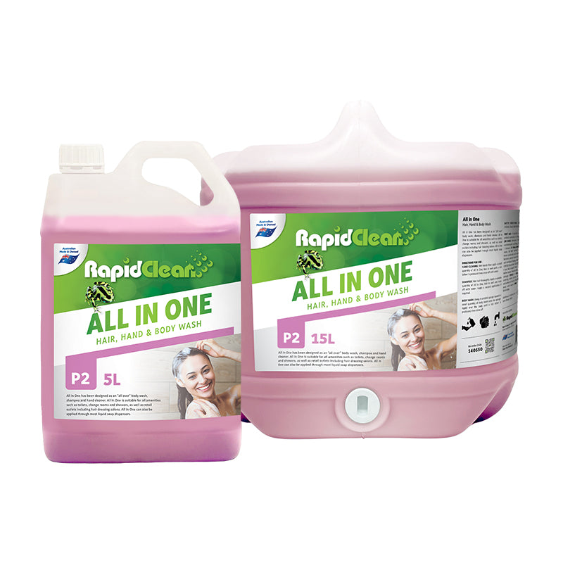 RapidClean All In One Hair, Hand & Body Wash (various sizes)