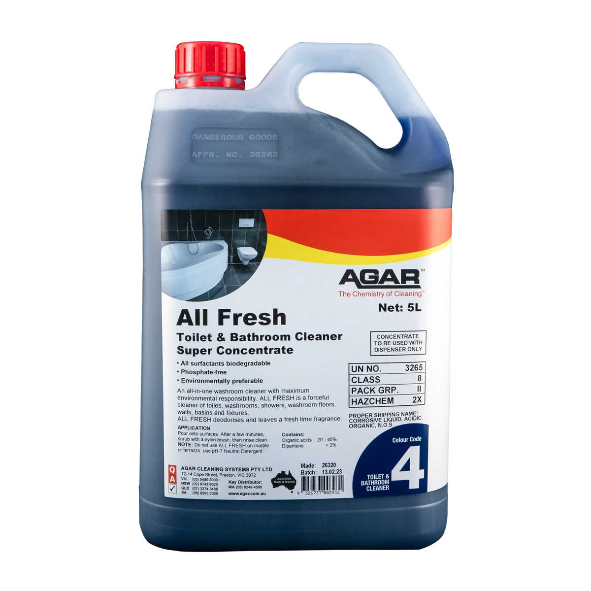 Agar All Fresh Toilet & Bathroom Cleaner Super Concentrate