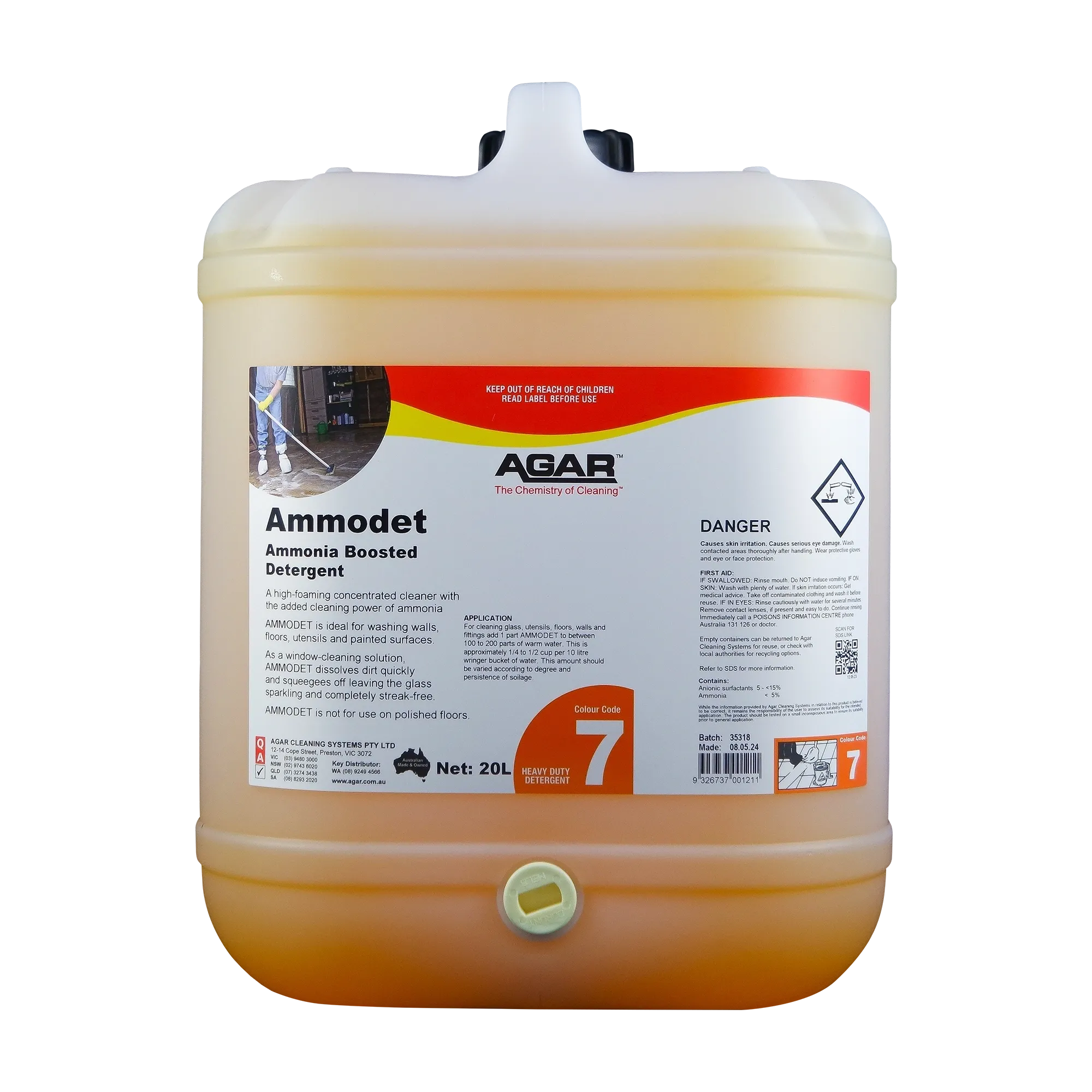 Agar Ammodet Ammonia Boosted Detergent
