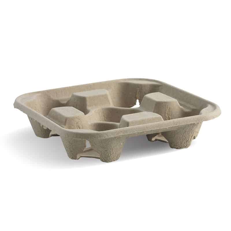 Biopak Pulp BioCup Tray 2-Cup or 4-Cup