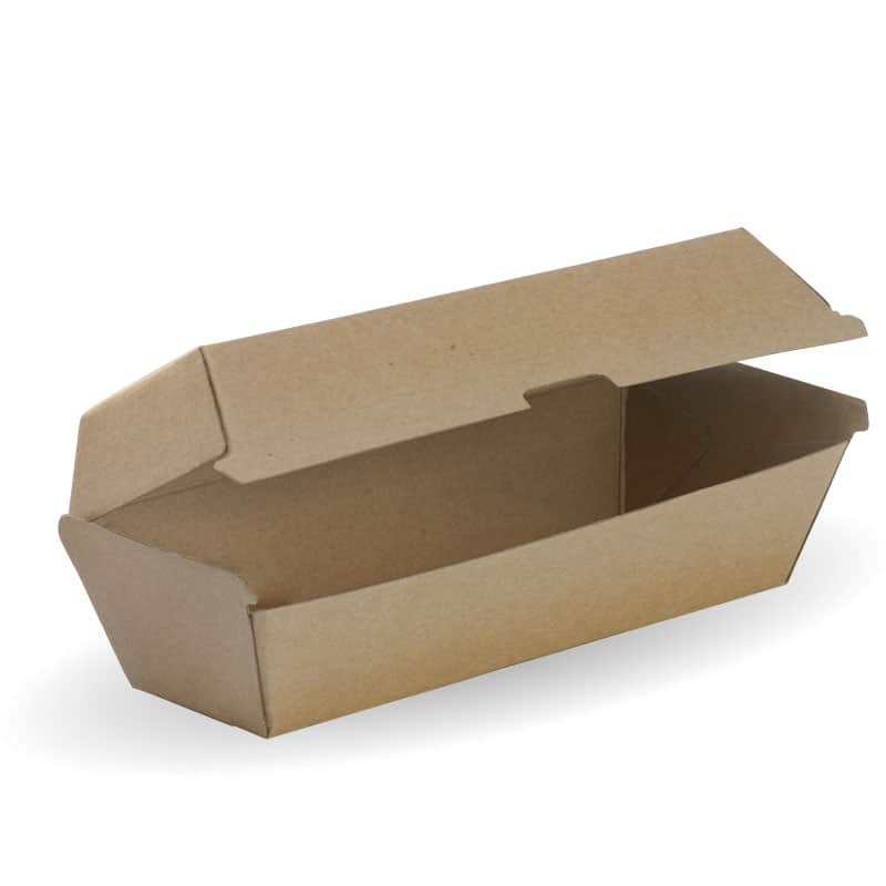 Biopak Hot dog box - 209 x 70 x 76mm