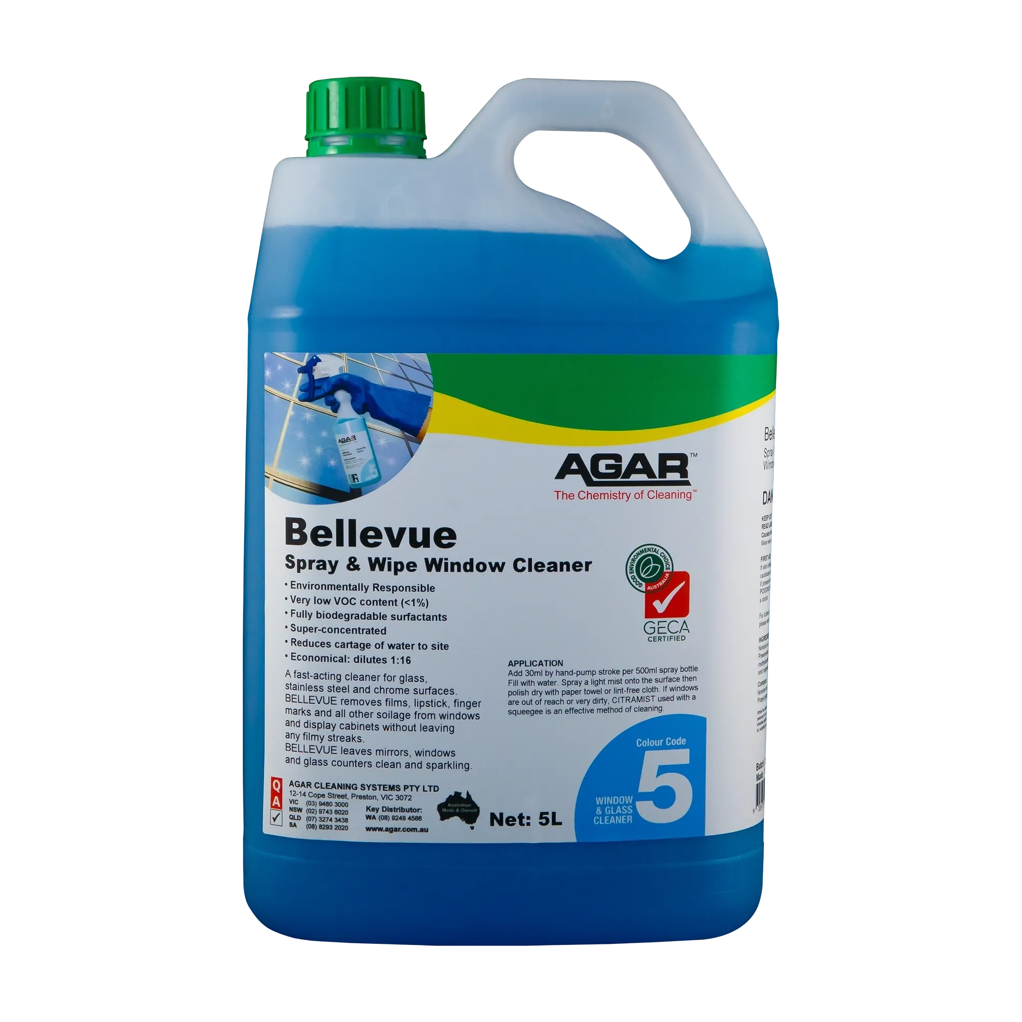 Agar Bellevue Spray & Wipe Window Cleaner