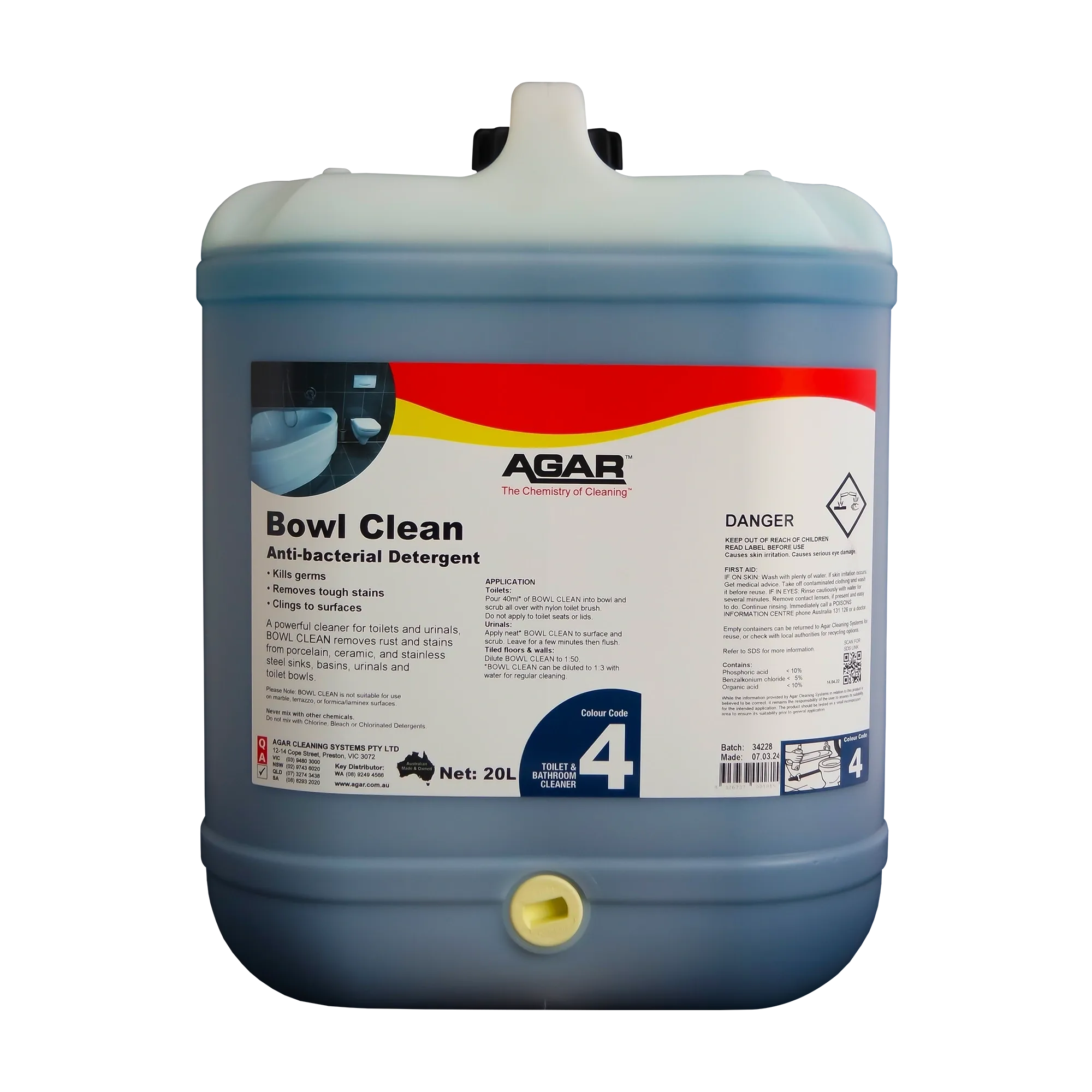 Agar Bowl Clean Anti-bacterial Detergent