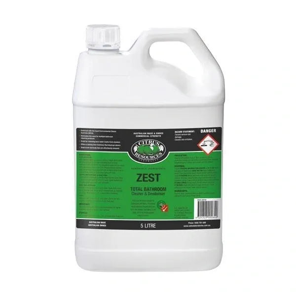 Citrus Resources Zest Total Bathroom Cleaner & Deodoriser GECA Approved