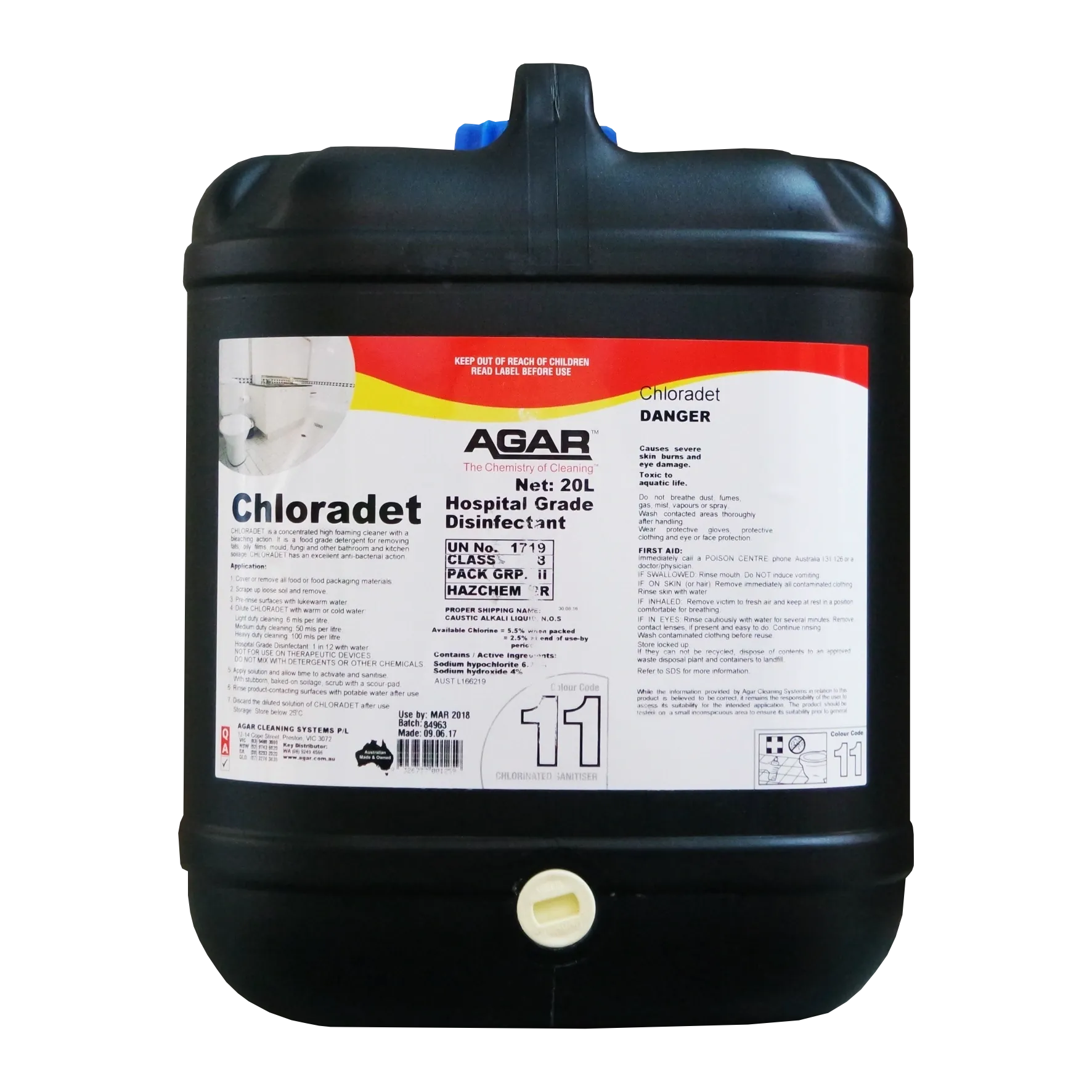 Agar Chloradet Hospital Grade Disinfectant