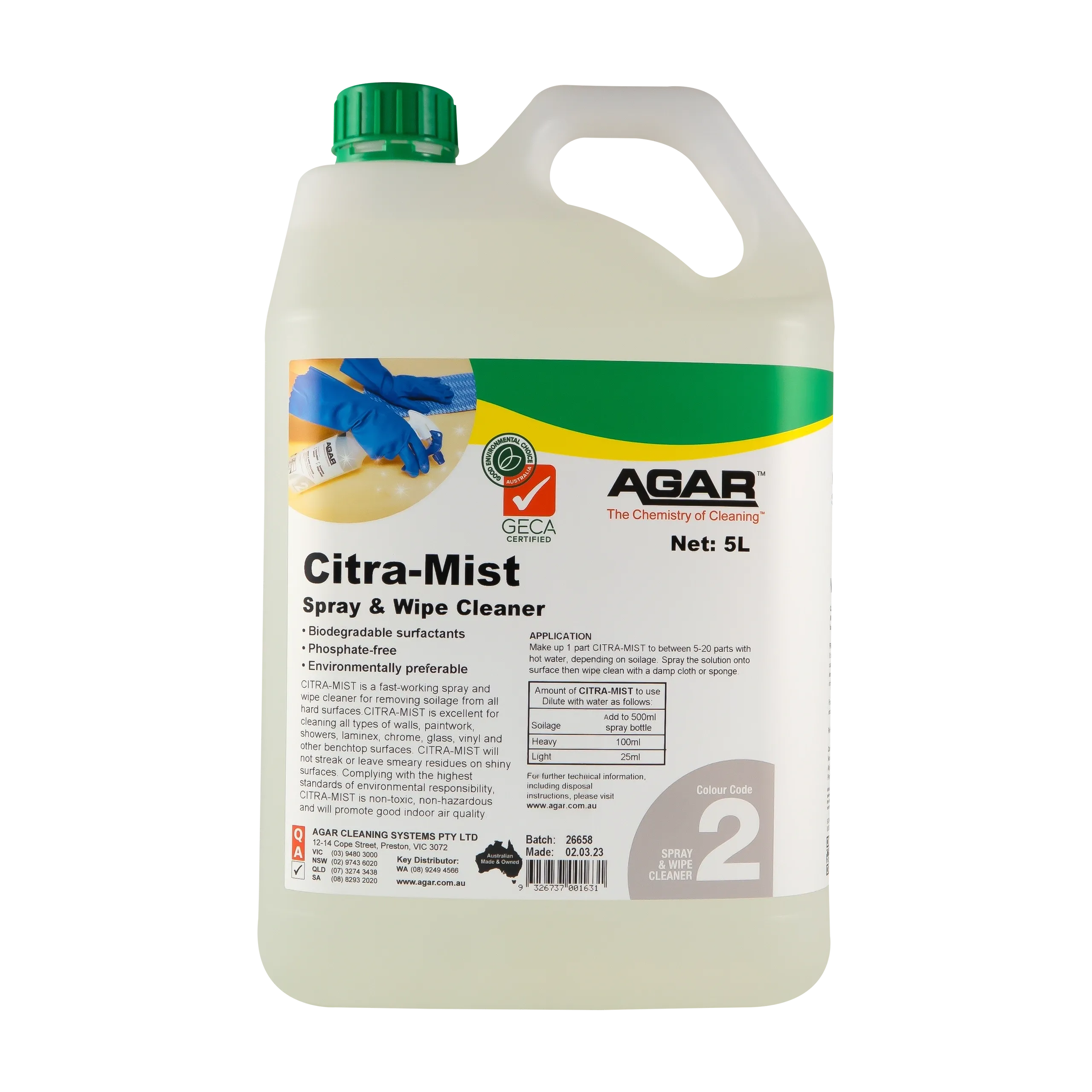 Agar Citra-Mist Spray & Wipe Cleaner Various Sizes