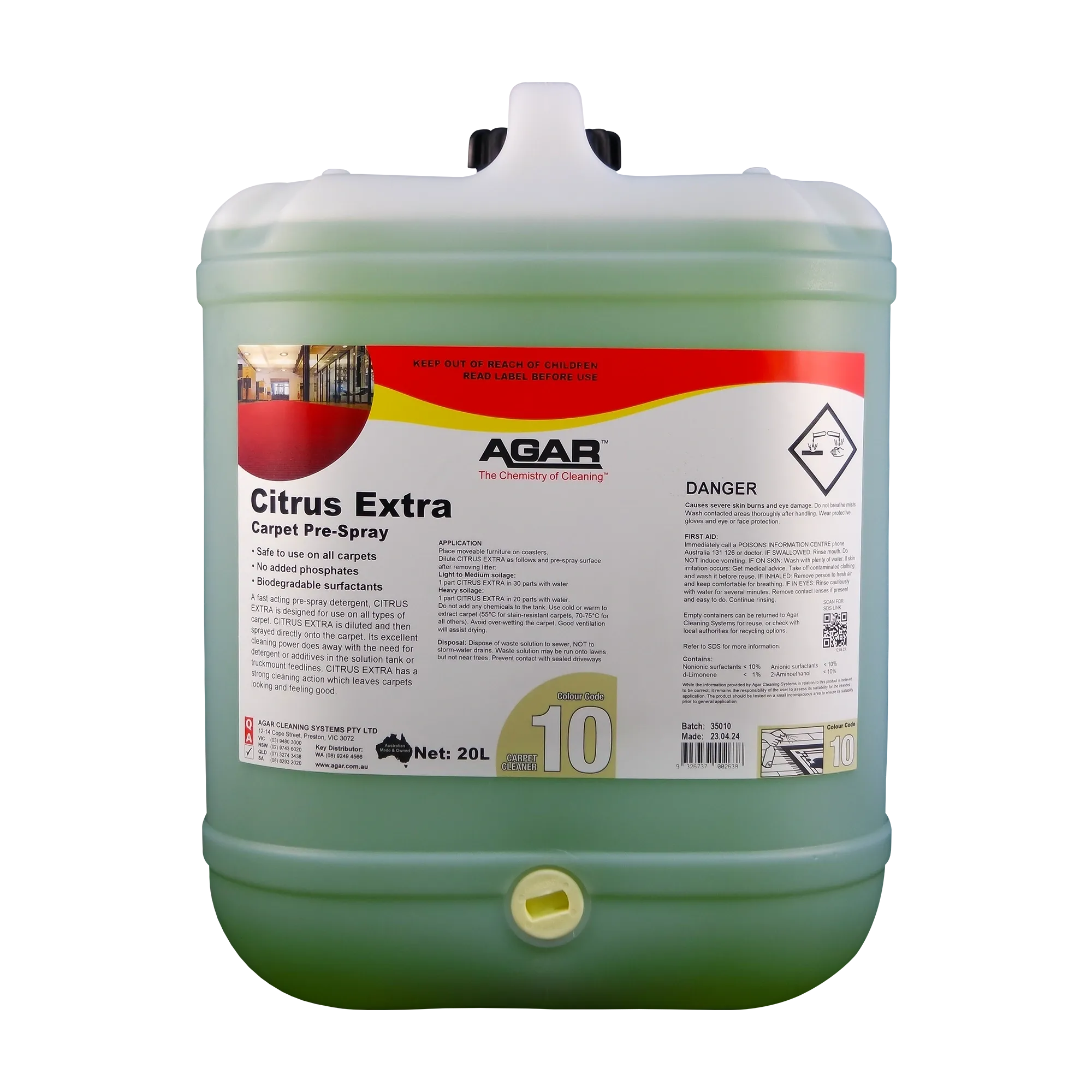 Agar Citrus Extra Carpet Pre-Spray