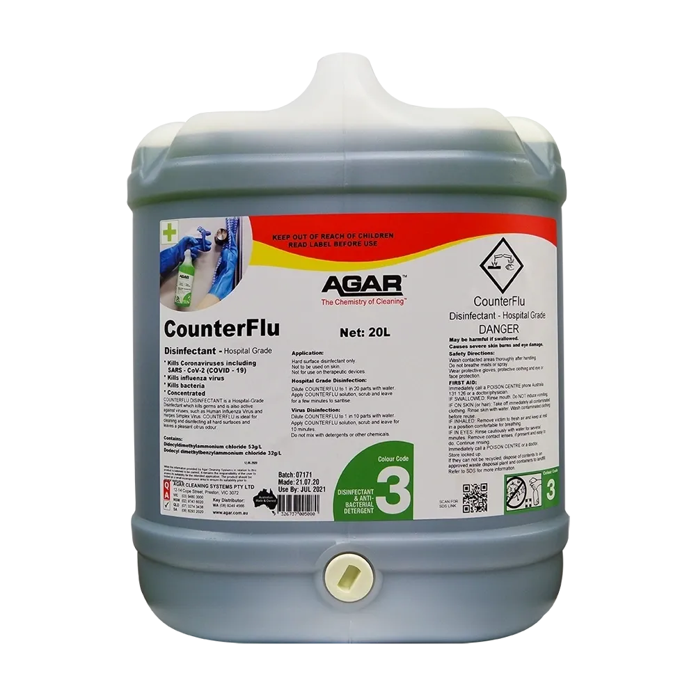 Agar CounterFlu Hospital Grade Disinfectant Various Sizes