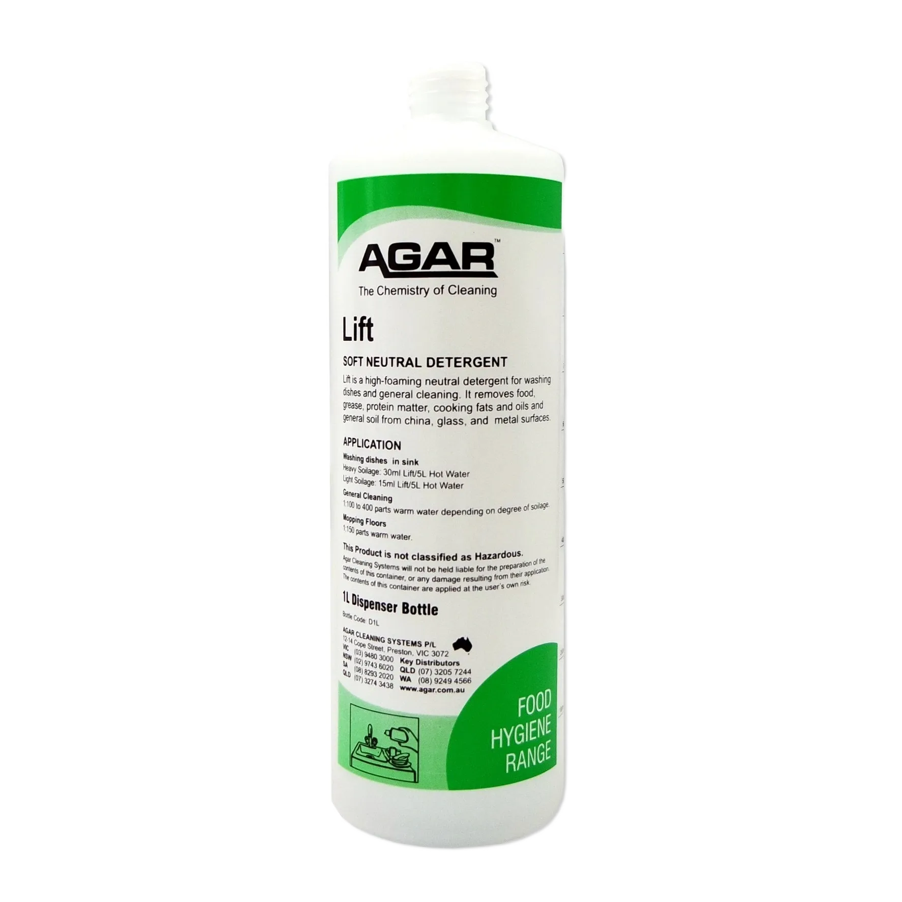 Agar Lift 1L Empty Squirt Bottle