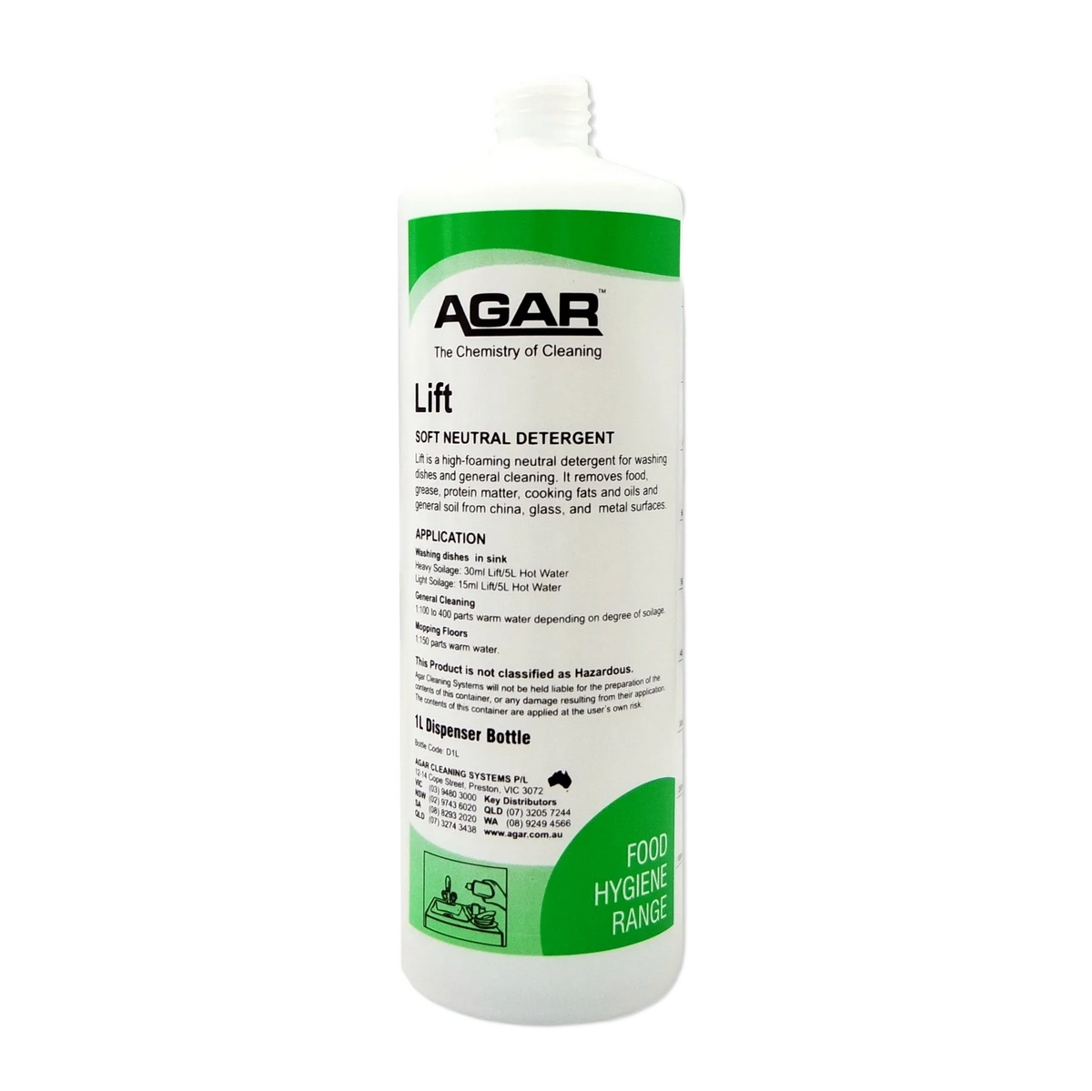 Agar Lift 1L Empty Squirt Bottle