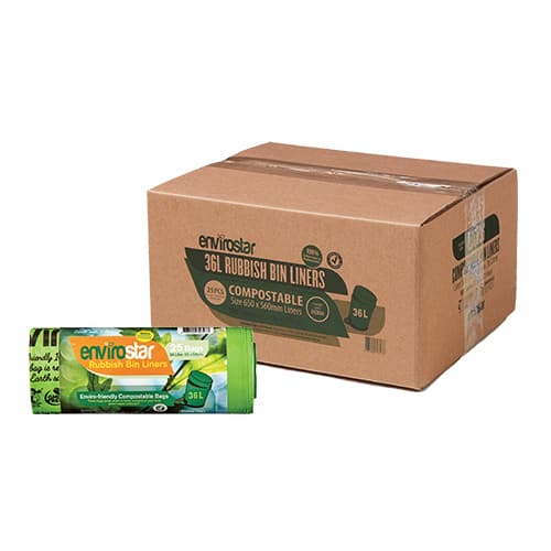 Envirostar Compostable Green Liner Roll 25 (30-36L)