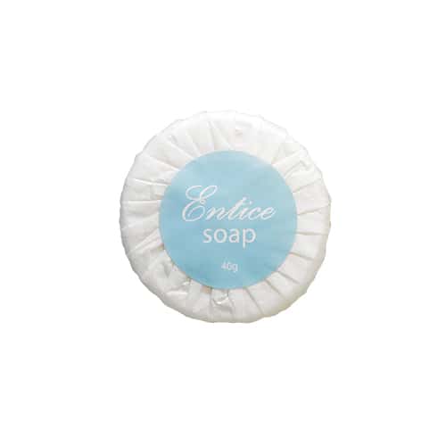 RapidClean Entice Bath Soap - Pleat Wrapped or Sachet Guest Amenities